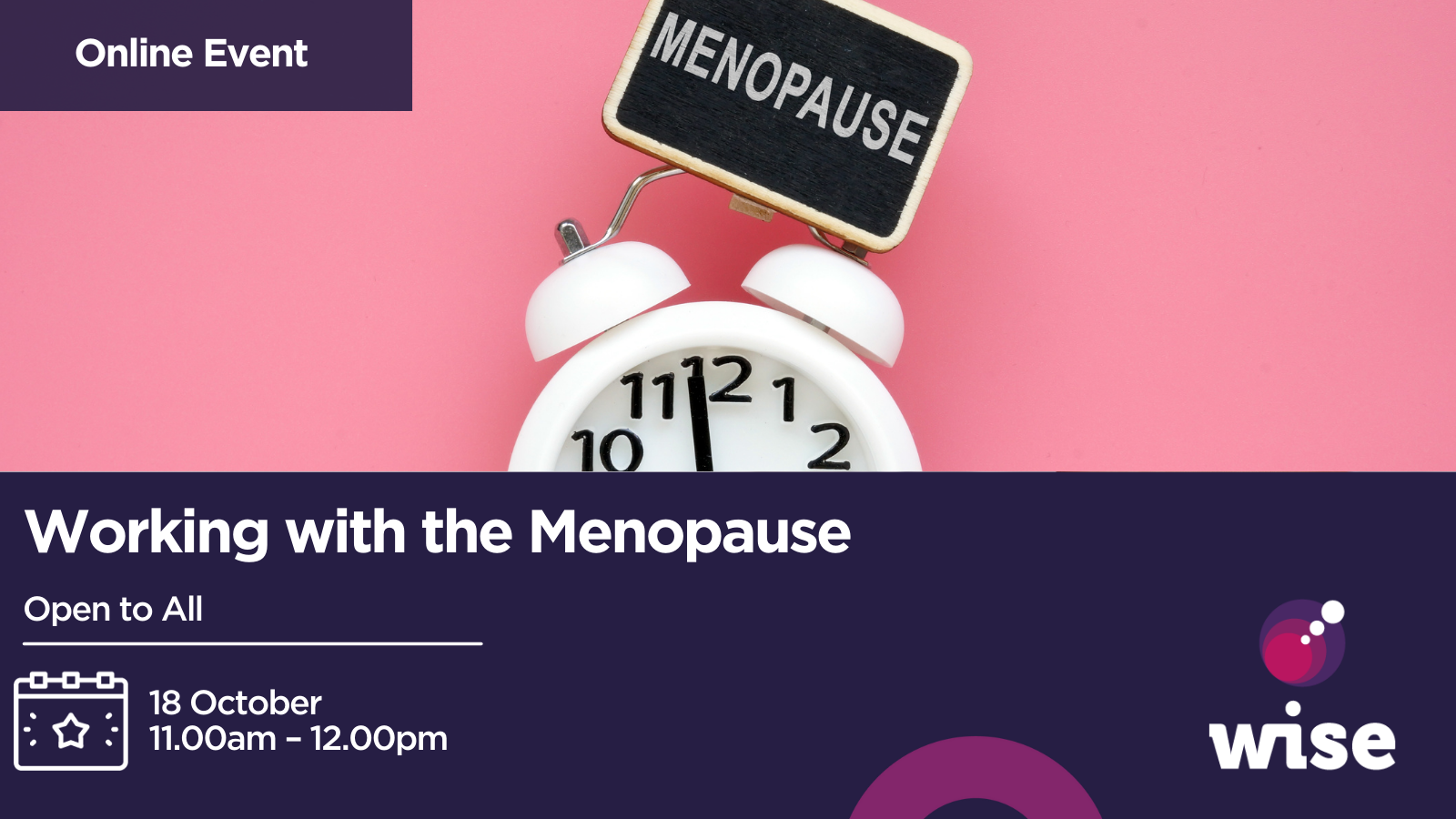 working with the menopause event
